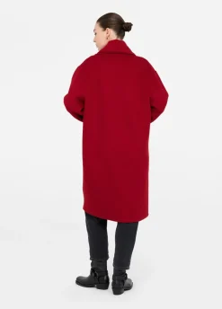 Cappotto in lana con sciarpa