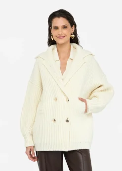 Cappotto in maglia di lana