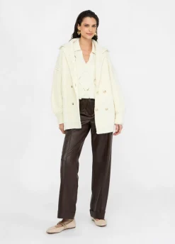 Cappotto in maglia di lana