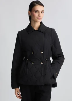 Cappotto in nylon trapuntato