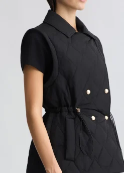 Cappotto in nylon trapuntato