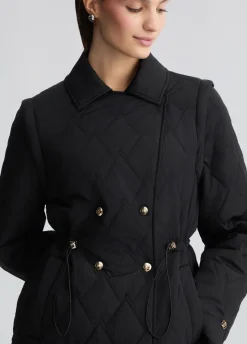 Cappotto in nylon trapuntato