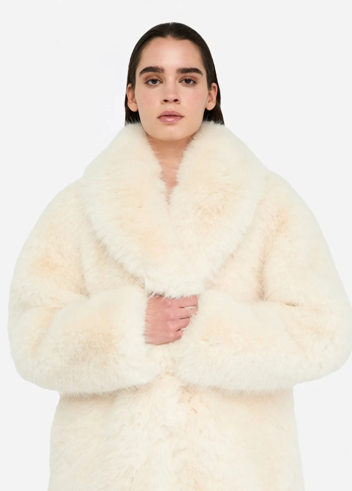 Cappotto in pelliccia sintetica