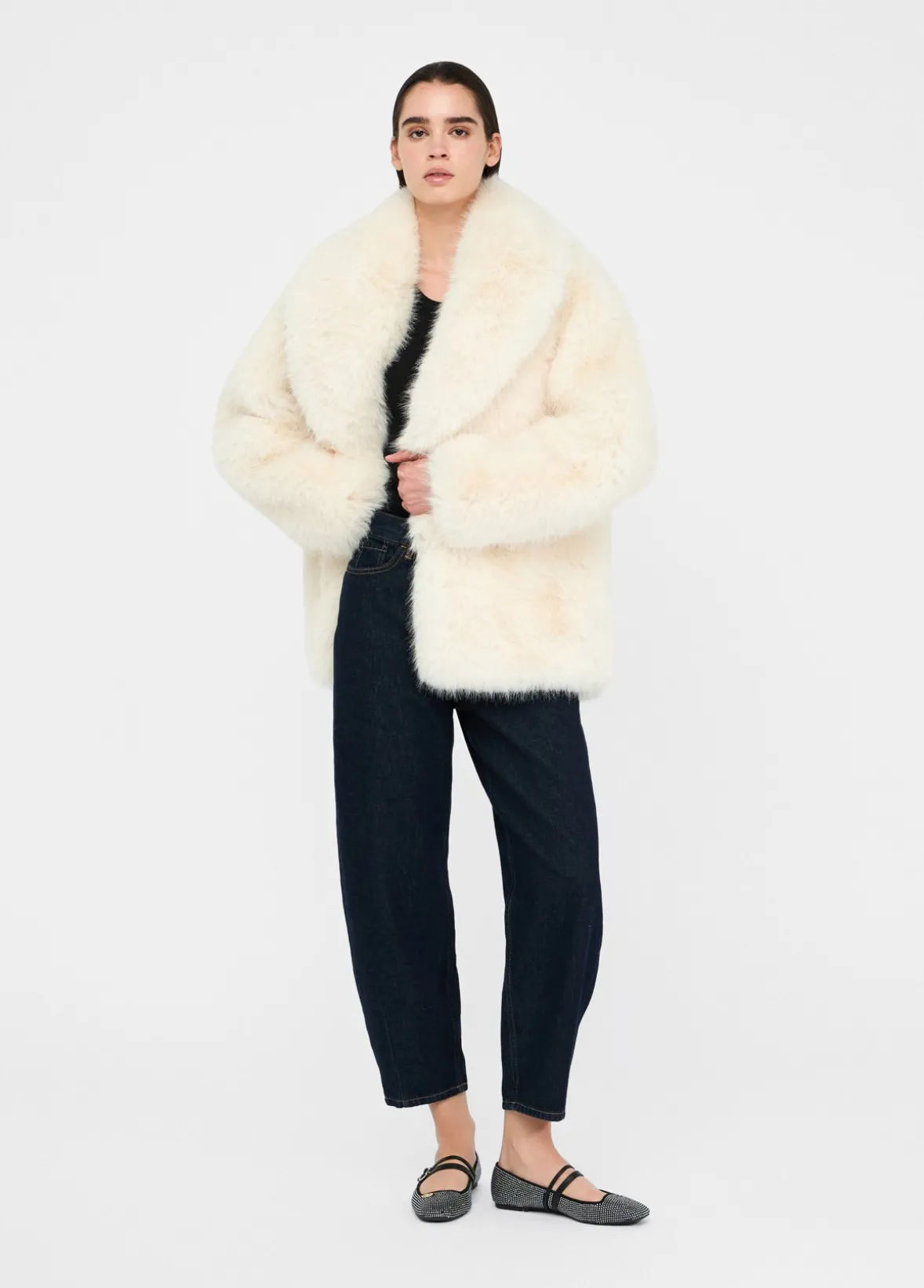 Cappotto in pelliccia sintetica