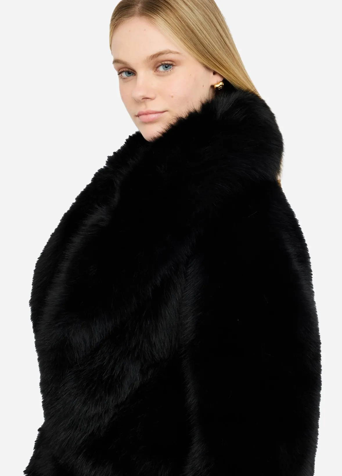 Cappotto in pelliccia sintetica