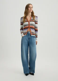 Cardigan a righe