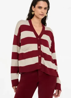 Cardigan a righe