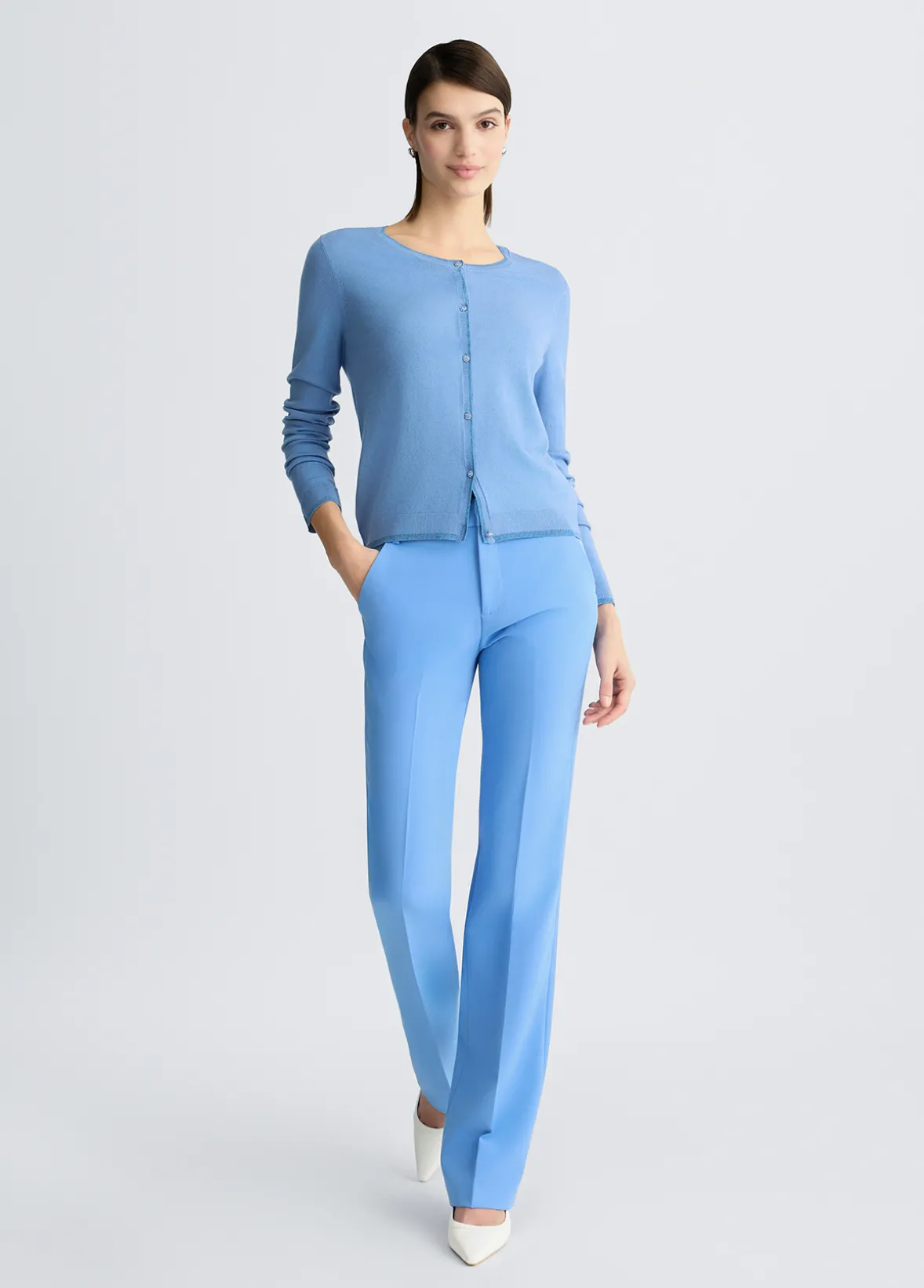 Cardigan con bottoni gioiello