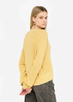 Cardigan con bottoni gioiello