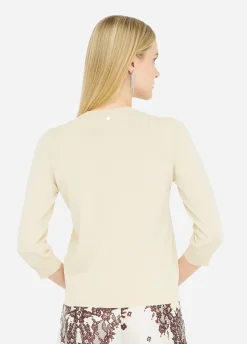 Cardigan con dettagli in pizzo