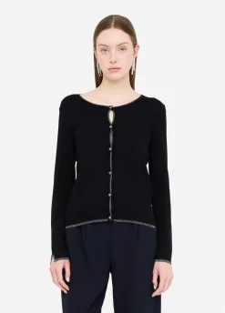 Cardigan con dettagli in lurex®