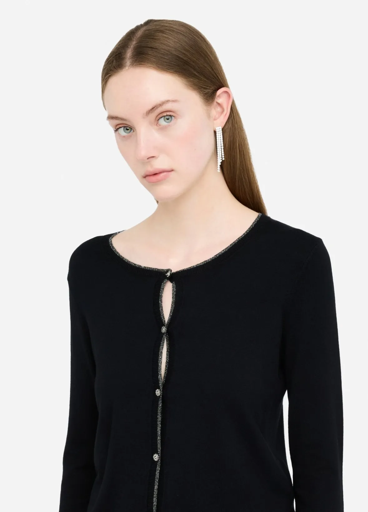Cardigan con dettagli in lurex®