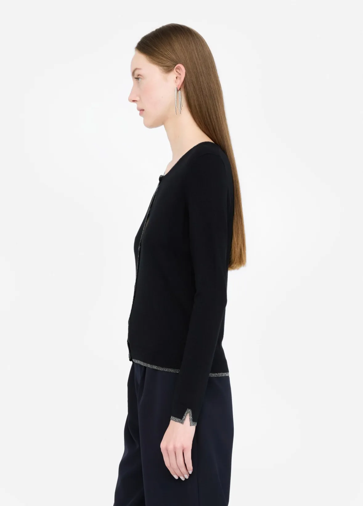 Cardigan con dettagli in lurex®