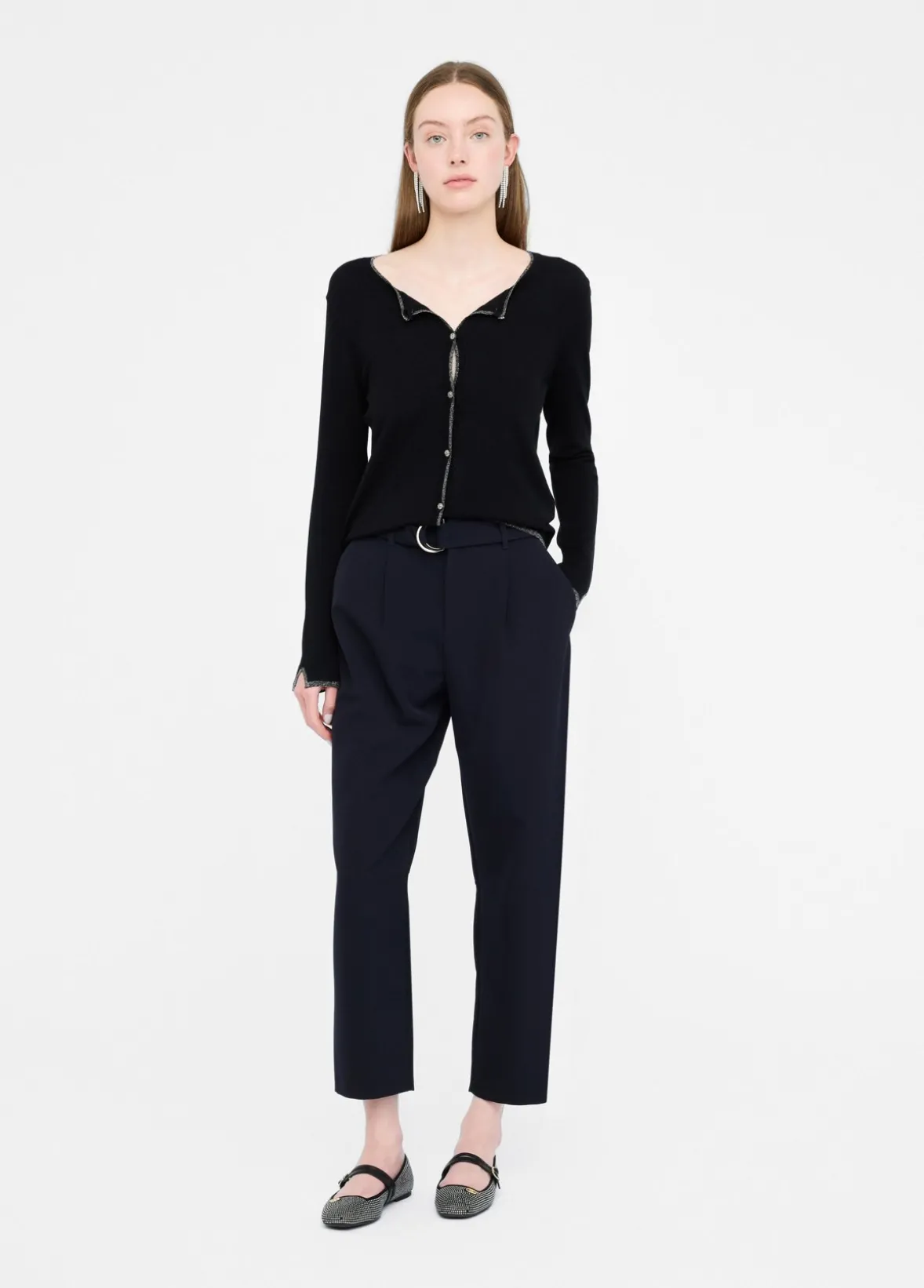Cardigan con dettagli in lurex®