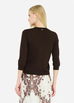 Cardigan con dettagli in pizzo