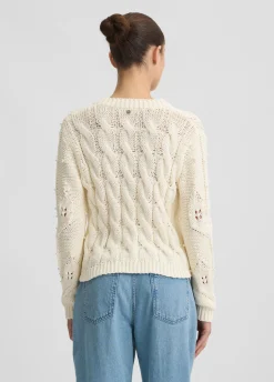 Cardigan con perle