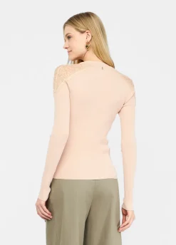 Cardigan con pizzo
