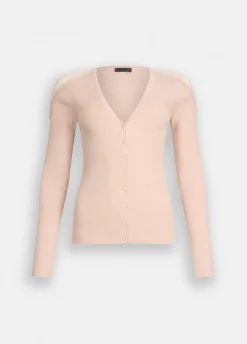Cardigan con pizzo