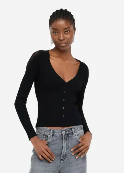 Cardigan con pizzo