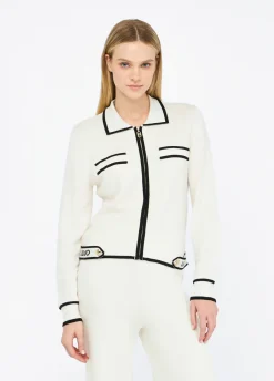 Cardigan con zip