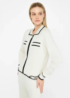 Cardigan con zip