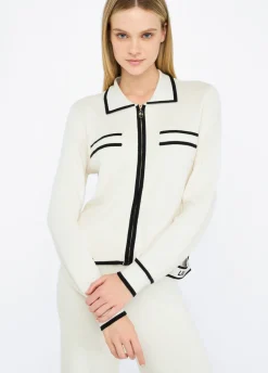 Cardigan con zip