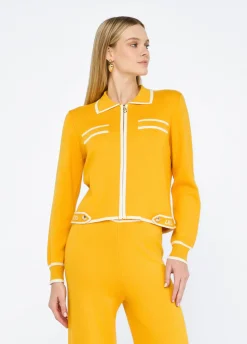 Cardigan con zip