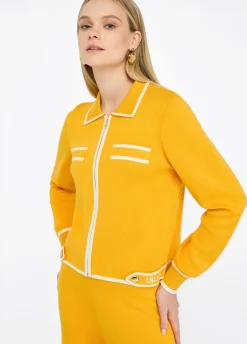 Cardigan con zip