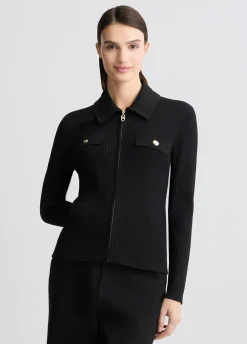 Cardigan con zip