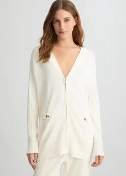 Cardigan con zip