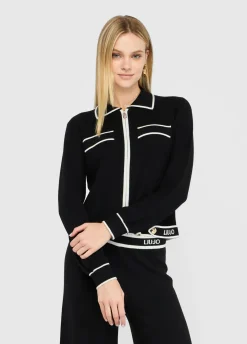 Cardigan con zip