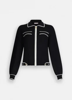 Cardigan con zip