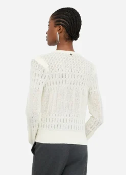 Cardigan in lana e alpaca