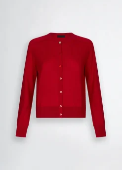 Cardigan in lana e cashmere