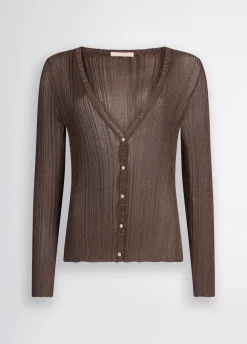 Cardigan in lurex