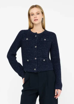 Cardigan in misto lana e alpaca