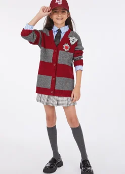 Cardigan lurex® a righe
