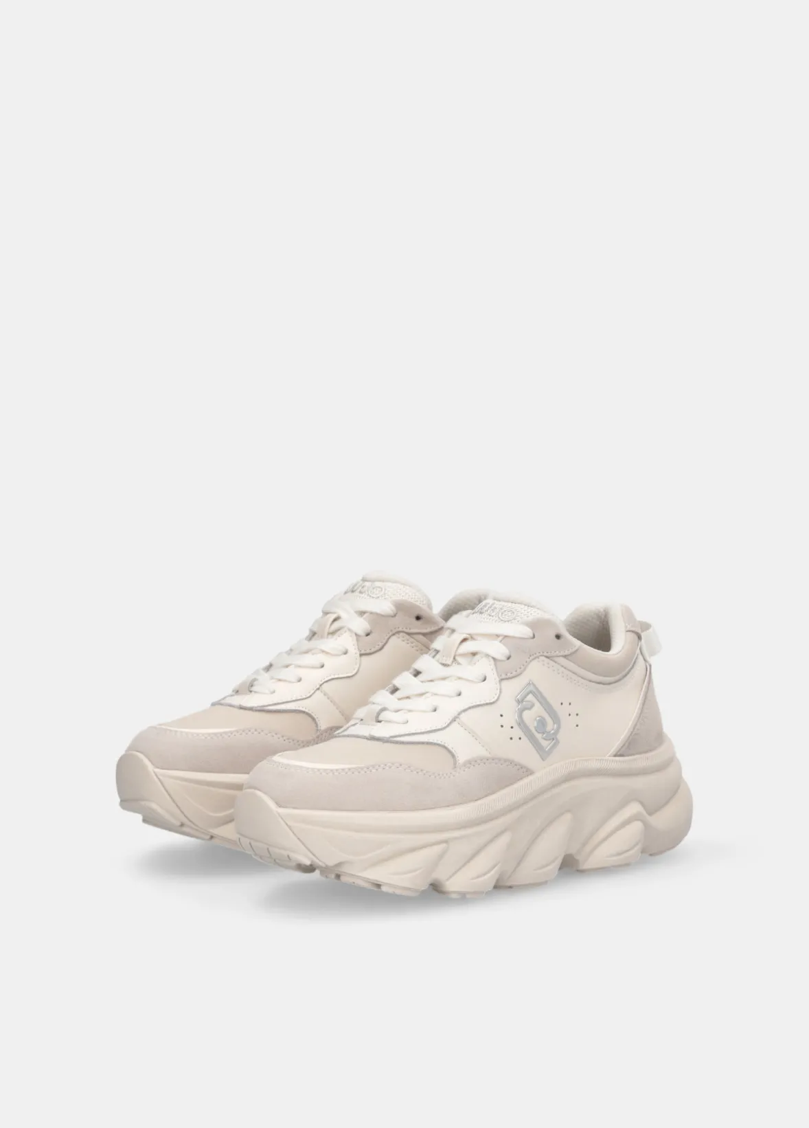 Chuncky sneakers in suede e rete