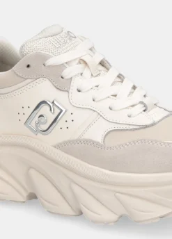 Chuncky sneakers in suede e rete