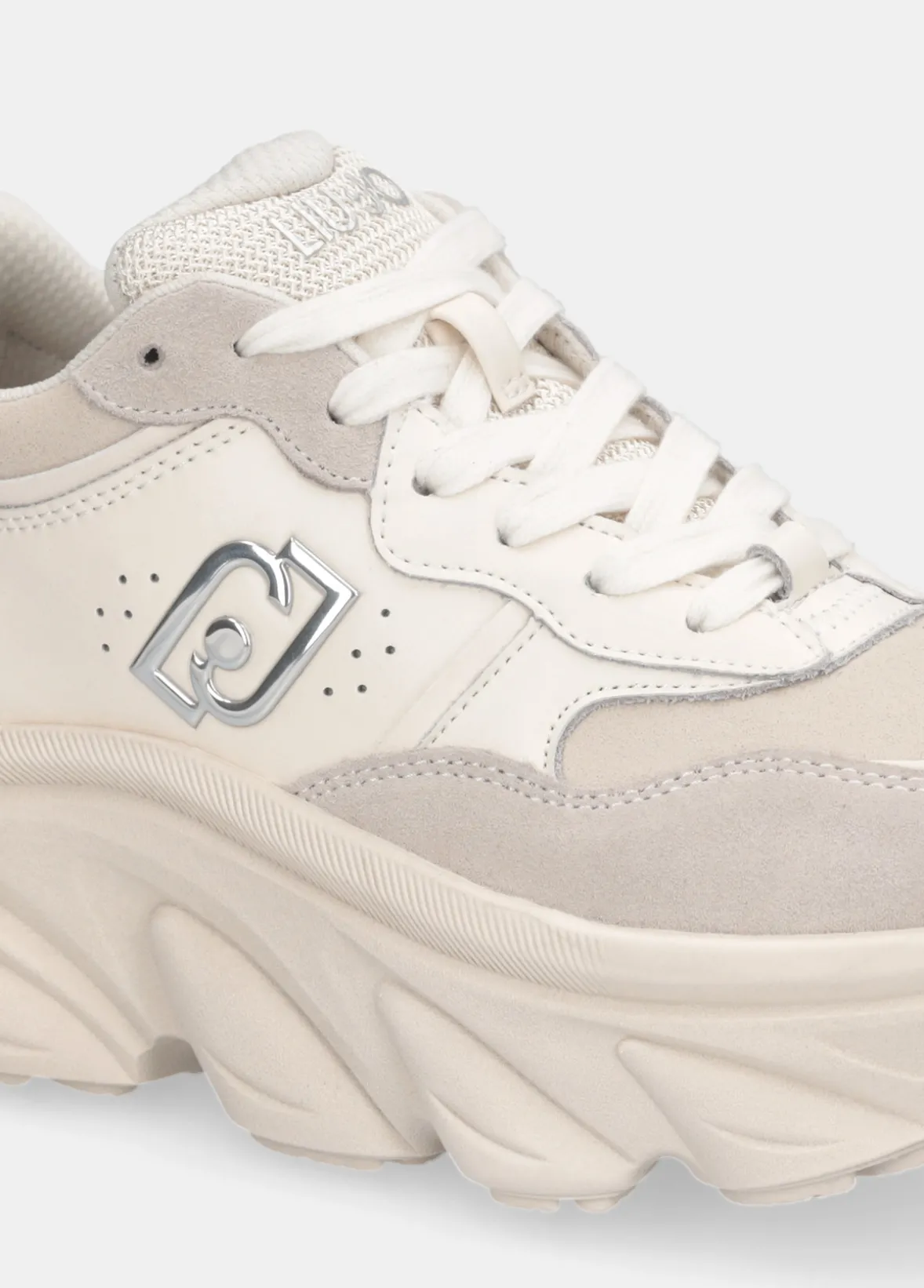 Chuncky sneakers in suede e rete