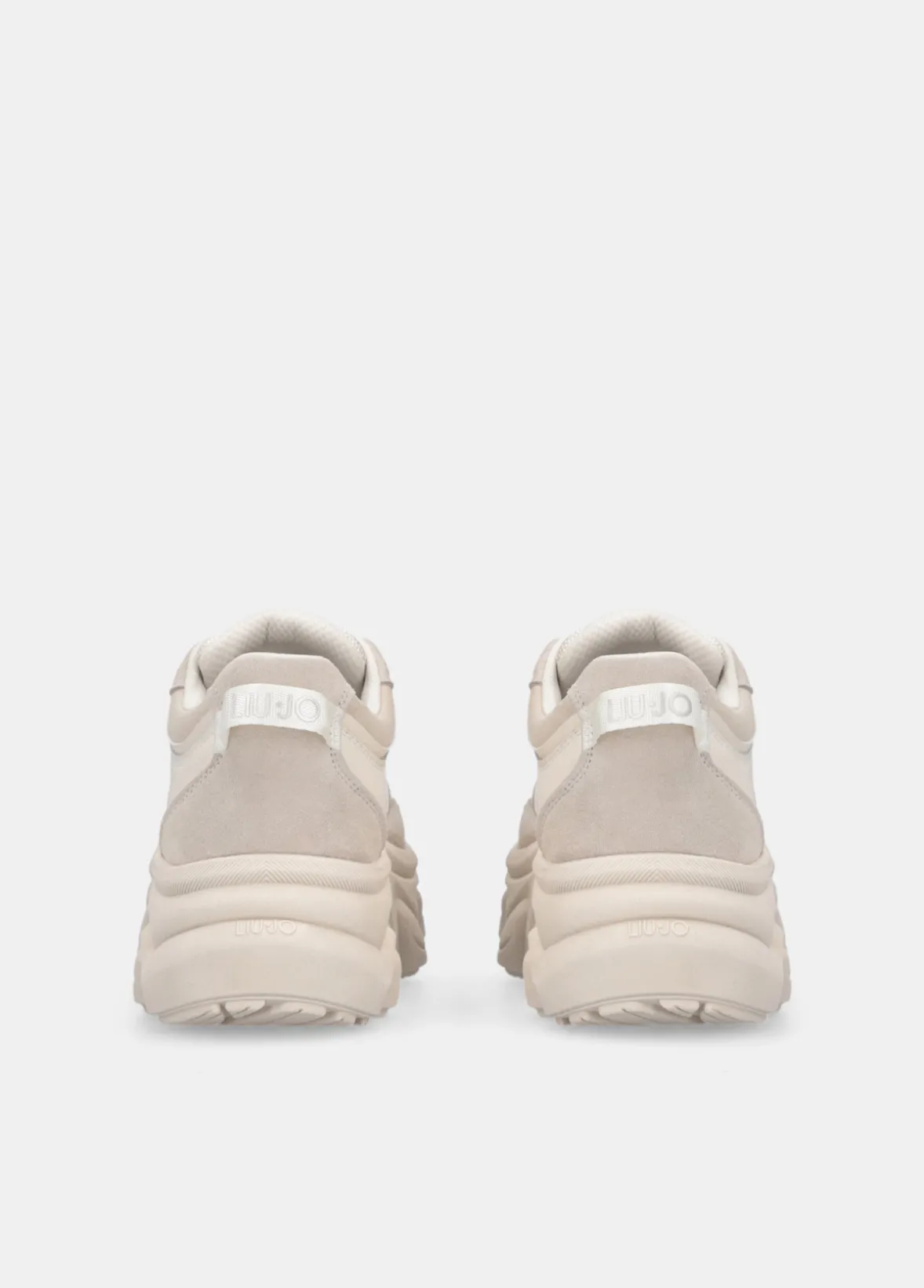 Chuncky sneakers in suede e rete