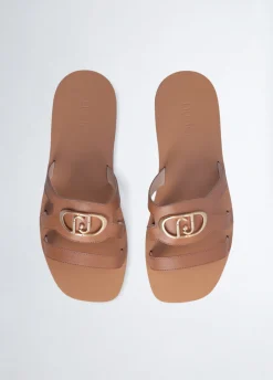 Ciabatte flat con logo