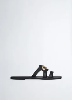 Ciabatte flat con logo