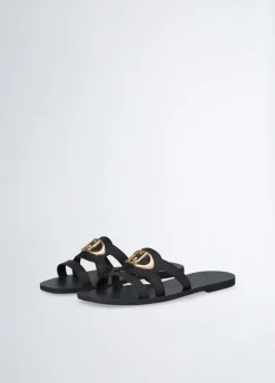 Ciabatte flat con logo