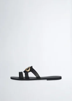 Ciabatte flat con logo