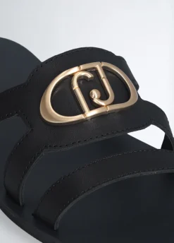 Ciabatte flat con logo