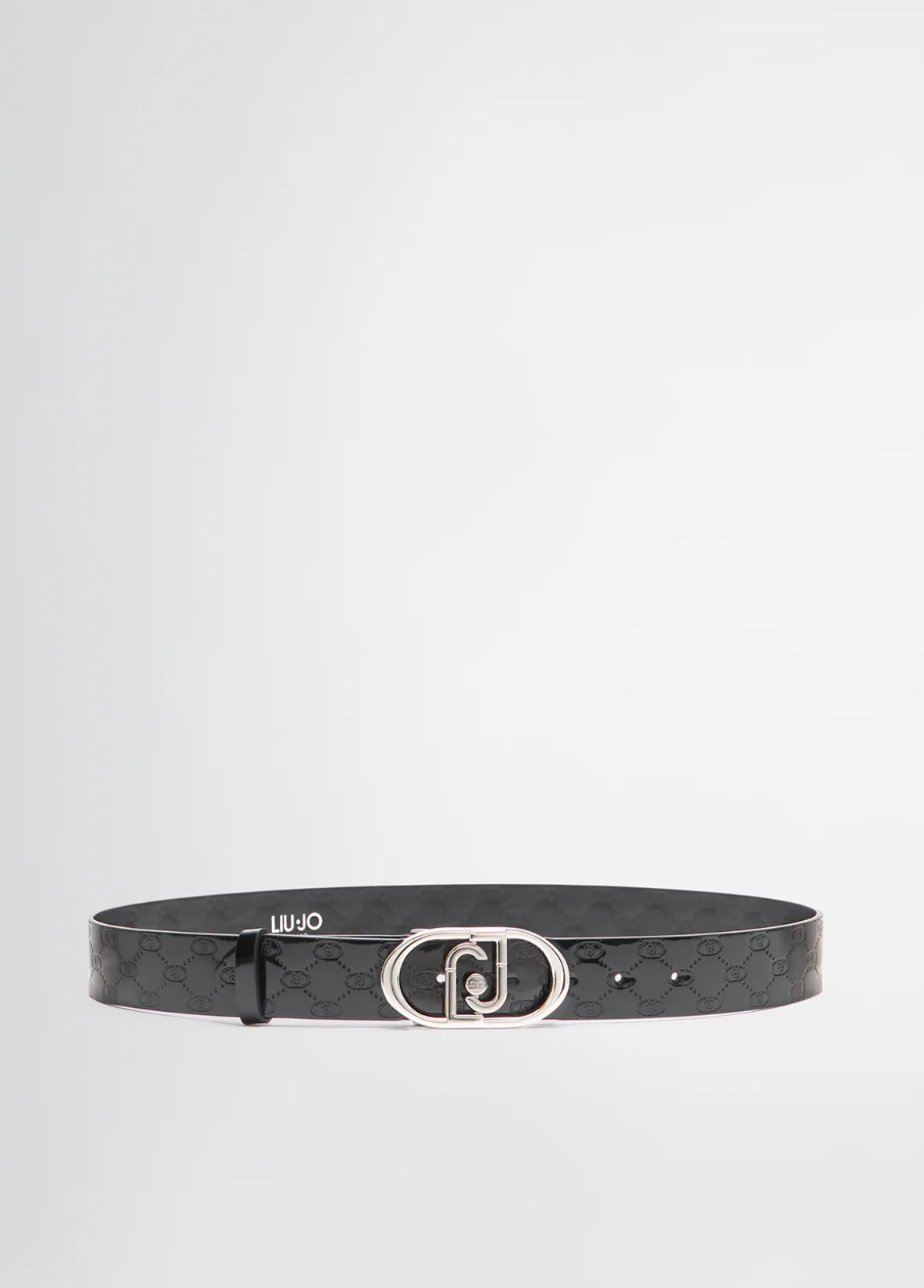 Cintura in pelle con logo