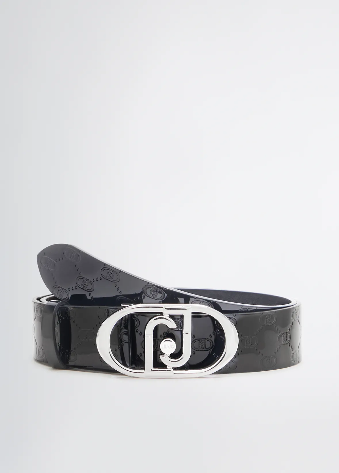 Cintura in pelle con logo