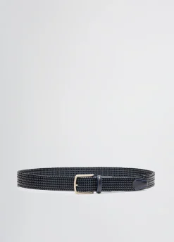 Cintura in pelle intrecciata