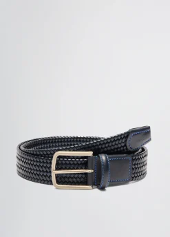 Cintura in pelle intrecciata